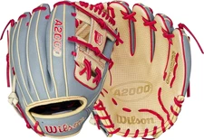 Wilson 11.5'' 1786 A2000 SuperSkin Series Glove, Blonde/Grey/ Hot Sale~~Freeship