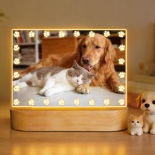 Paw Prints Picture Frame, Photo Frame Gift for Dog  Cat Owner, 4x6 Photo Fra...