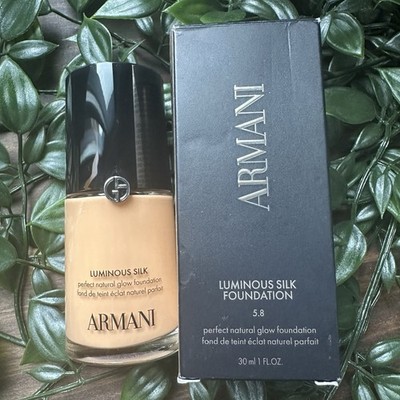 Armani Beauty Luminous Silk Blurring Foundation - 5.8 - Full Size 1 oz NEW BNIB