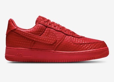 Nike Air Force 1 Low Red Velvet Monogram Sneakers Men s Shoes Casual Streetwear