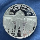 1 Oz Silver Trump Round Coin MAKE AMERICA GREAT AGAIN GREAT AGAIN MAGAGA