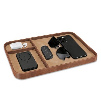 SITHON Valet Tray Trendy Organizer, Premium PU Leather Stylish and Organized ...