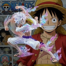 Sun God Monkey D Luffy Gear 5 Nika Arm Swing One Piece Anime Action Figure