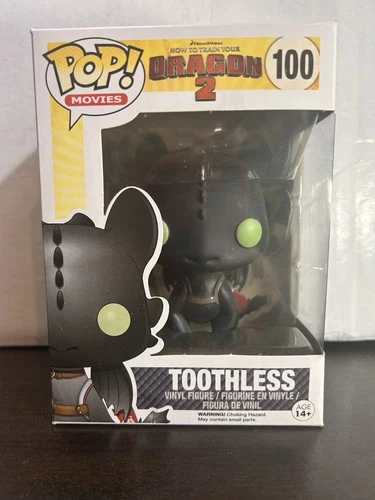 Toothless How to Train Your Dragon Movies Vaulted Funko Pop 100 With Protector