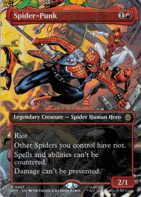 MTG Spider-Punk (0207) (Borderless) (207) | NM | Spider-Man {SPM}