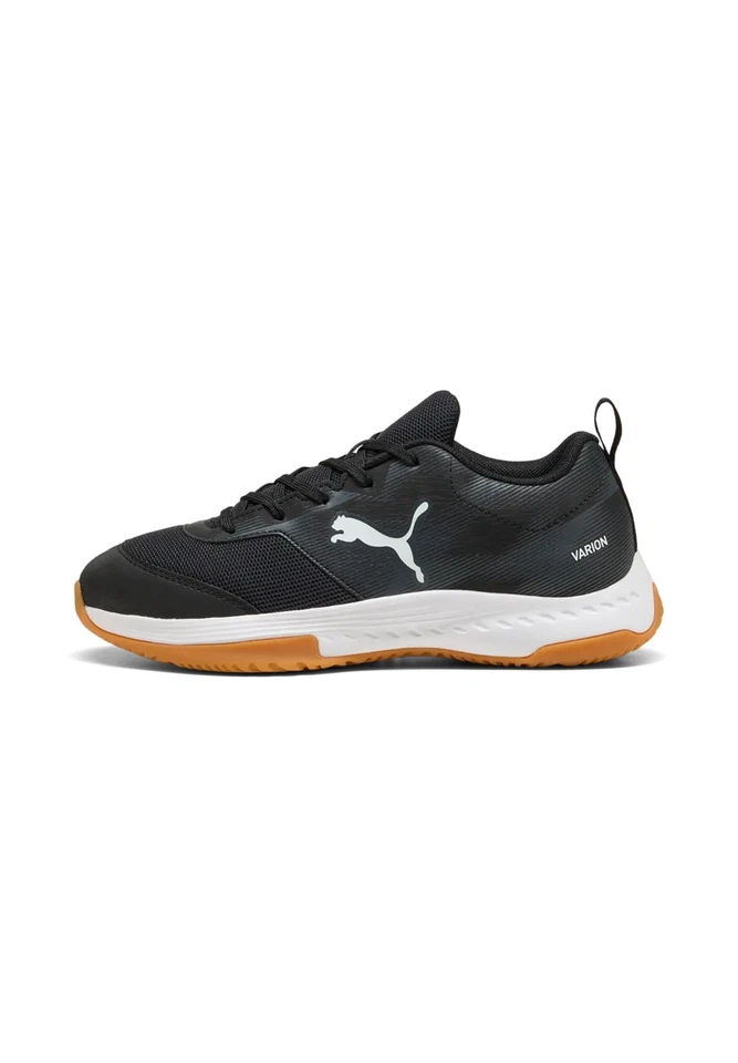 Puma Chaussure De Salle Pour Enfants Varion 3 Jr 109097 01 Noir/Blanc - Photo 3/4