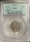 1913 P Type 2 PCGS MS62 Buffalo Nickel. Great Eye Appeal. Older Green Label! 🪙