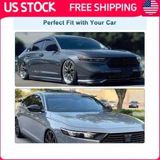 FOR 2023-2025 HONDA ACCORD PREMIUM BLACK TRIM WINDOW VISOR RAIN GUARD Clip-on