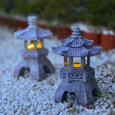 Pagoda For Garden Statue Solar Lantern Outdoor Decor for For Garden Patio Yard