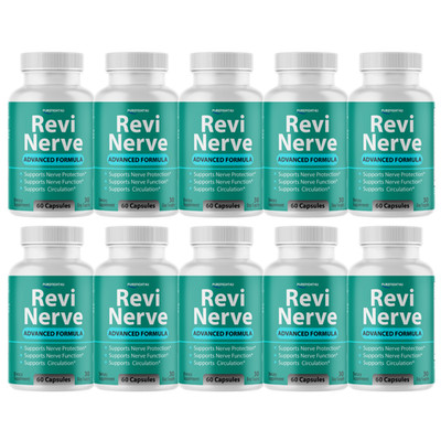 Revi Nerve Supports Nerve Protection & Circulation Supplement - 10 Bottles