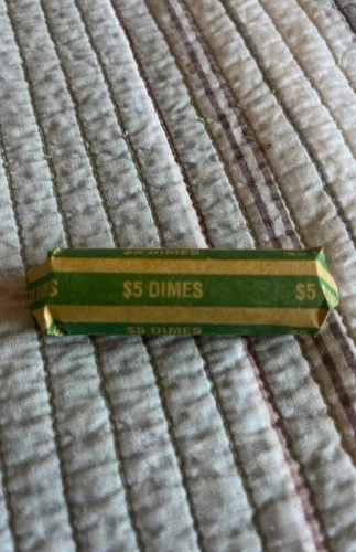 90% Silver Dime roll. Mix of 1/3 Barber, 1/3 Mercury, 1/3 Roosevelt!