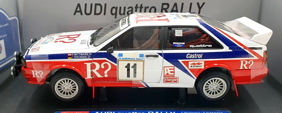 Sun Star 1/18 Scale 4191 - Audi Quattro Rally Acropolis 1982 #11 F.Wittmann - Image 3 of 4
