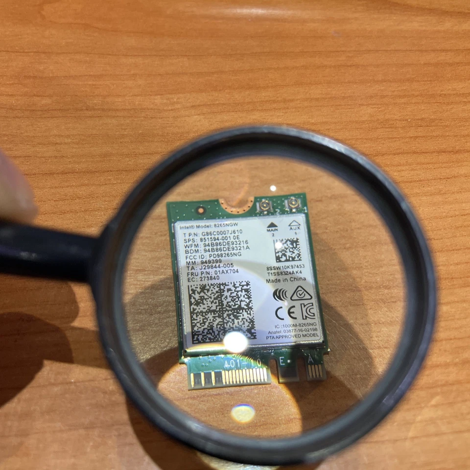 OriginaI Intel Dual Band Wireles AC8265 Model 8265NGW  867Mbps M.2 BT4.2 0VC27V - Bild 2 von 2