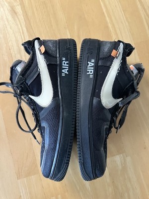 Nike Air Force One 11.5 Men's Low Off White Black 2018 11 Shoes Sneakers AF1