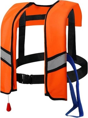 150N Unisex Automatic Life Jacket - Lightweight Inflatable Flotation Device w...