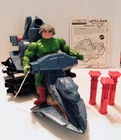 Battle Ram He-Man MOTU 1982 Vintage vehicle with 3 Rockets & Man at Arms Figure