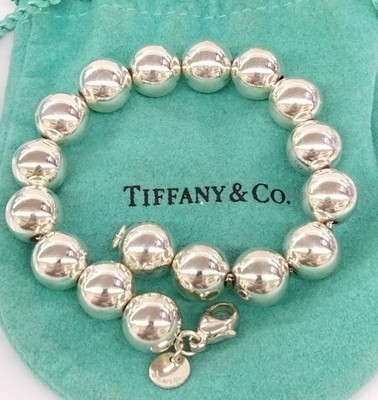 Tiffany & Co HardWear 10mm Bead Ball Sterling Silver Bracelet 7