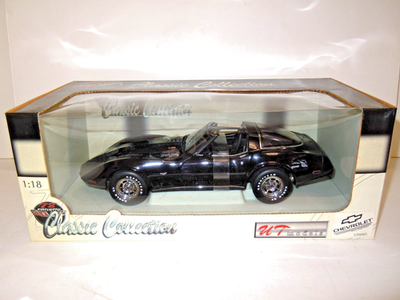1:18 UT Models 1978 Chevrolet Corvette Black | eBay