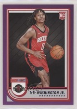 2022-23 Panini NBA Hoops Rookies Purple TyTy Washington Jr #258 2w0