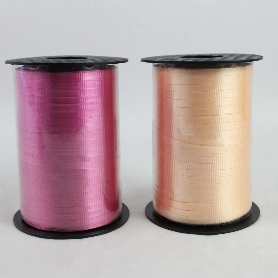 Lote de 3 rollos de cinta rizadora rosa y negro nuevos sellados Foto 2 de 4