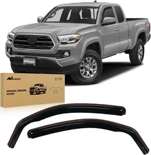 Nilight in Channel Window For 2016-2024 Toyota Tacoma Access Cab, BLACK 