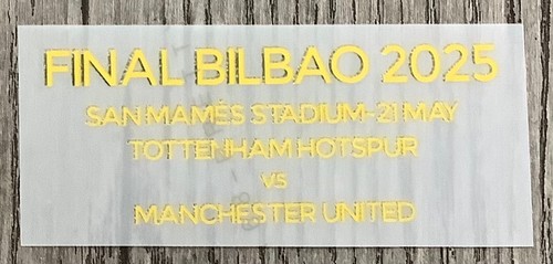 2025-2026 Europa League Patch Badge 2025 Final Details Tottenham Manchester Utd - Picture 6 of 9