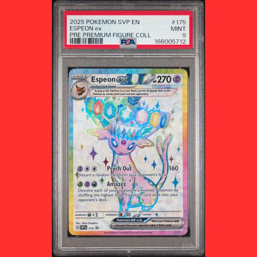 Prismatic Evolutions #175 Espeon ex Premium Figure Collection Black Star Promo P