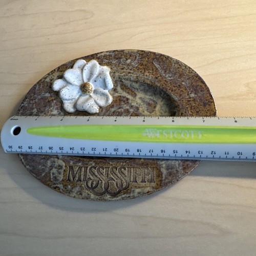 7 1/2 pollici ceramica gres logo Mississippi. Lov Pottery Morton, MS - Foto 7 di 11