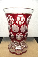Antique Biedermeier Bohemian Etched Glass Beaker 150-200 Years Old!! Look!!