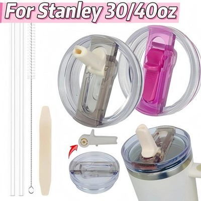 For Stanley 30oz 40oz Leak-Proof Flip Straw Lid Replacement, BPA-Free Detachable