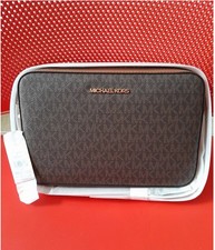  Michael Kors Jet Set Medium Signature logo Leather Crossbody Bag New🎁