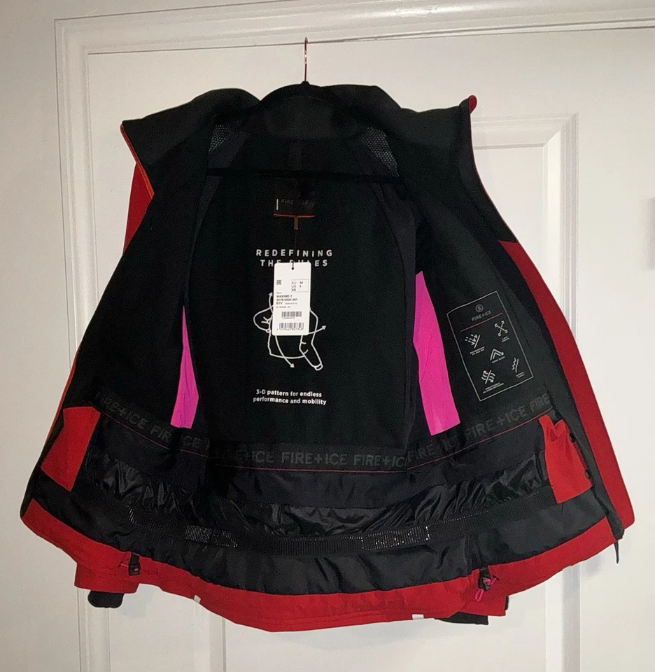 New Bogner Fire + Ice Maxime-T Womens Jacket 2021 Size XS (RED) - Image 4 of 4