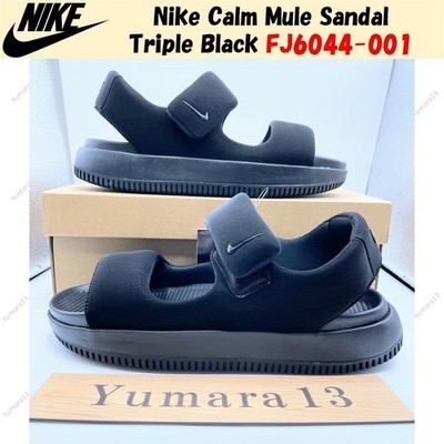 Nike Calm Mule Sandal Triple Black FJ6044-001 Men's Size | eBay