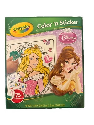 Crayola Color Sticker Books Disney Princess Coloring Book 48 page 75 sticker