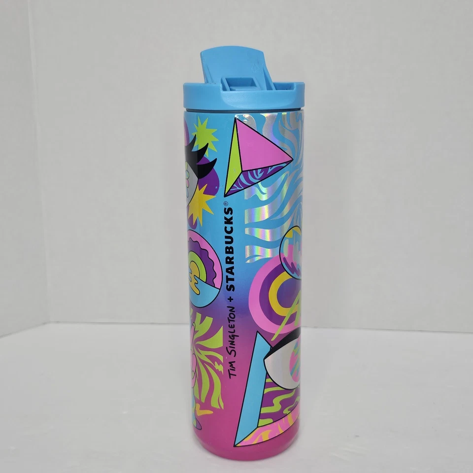 Vaso Starbucks Tim Singleton Pride 2023 aislado al vacío 16 fl oz  Foto 2 de 4