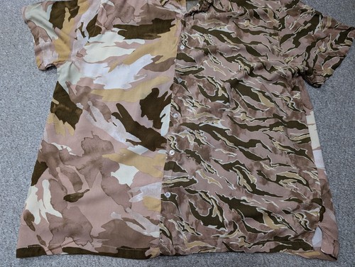 No Boundaries Men's Colourful Funky Camo Print Surf Rayon Button Shirt XL - Picture 4 of 10