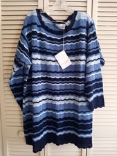 Diane Von Furstenberg Vtg Chunky Long Knit Scallop Neck Sweater Women's Size 2X