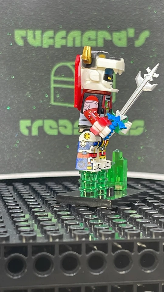 Minifigura personalizada impresa LEGO VOLTRON LEGENDARY DEFENDER con chorros verdes y estuche Foto 4 de 4