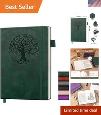 Beautiful A5 Journal with Vintage Embossing - Durable Leather, 256 Pages