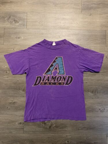 Vintage 1995 Arizona Diamondbacks T-Shirt Mens Size L Purple MLB 90s Graphic