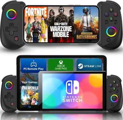 Tablet Phone Controller Telescopic Wireless Bluetooth Fit Switch PC IOS Android