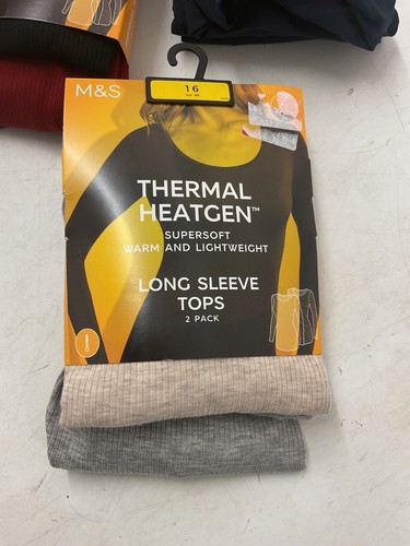 Nuovissimo Thermal Heatgen manica lunga 2 pezzi top leggero taglia 14 - Foto 4 di 24