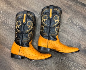 botas cuadra avestruz