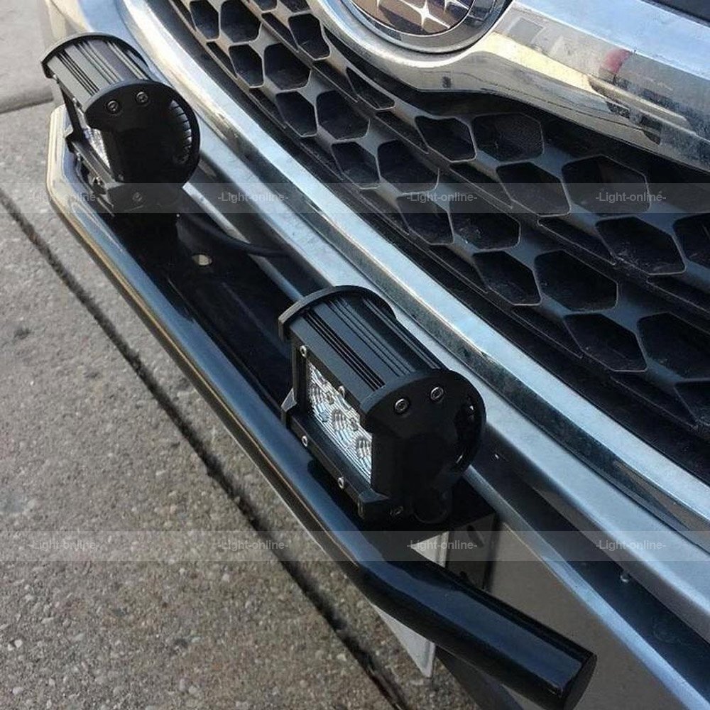 23'' Bull Bar Front Bumper License Plate Mount Bracket Off-road LED Light Holder - Foto 7