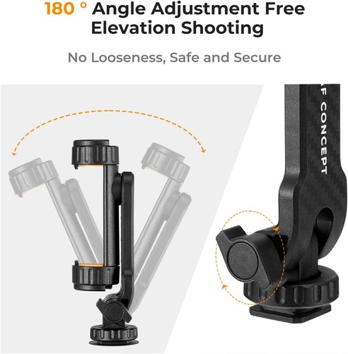 K&F Concept Phone/Tablet Tripod Mount Universal Holder for Tripod w/ 1/4" Thread - Photo 3 sur 28