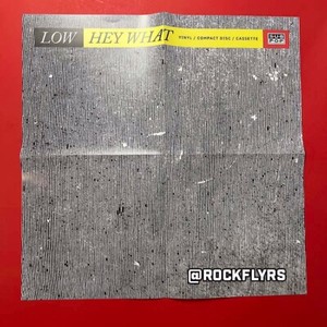 LOW "Hey What" 2021 Original 21x21 Album Promo Poster