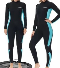 Lansru Women Wetsuit with Upgrade CR Neoprene 32mm Full Suit Sz XS
