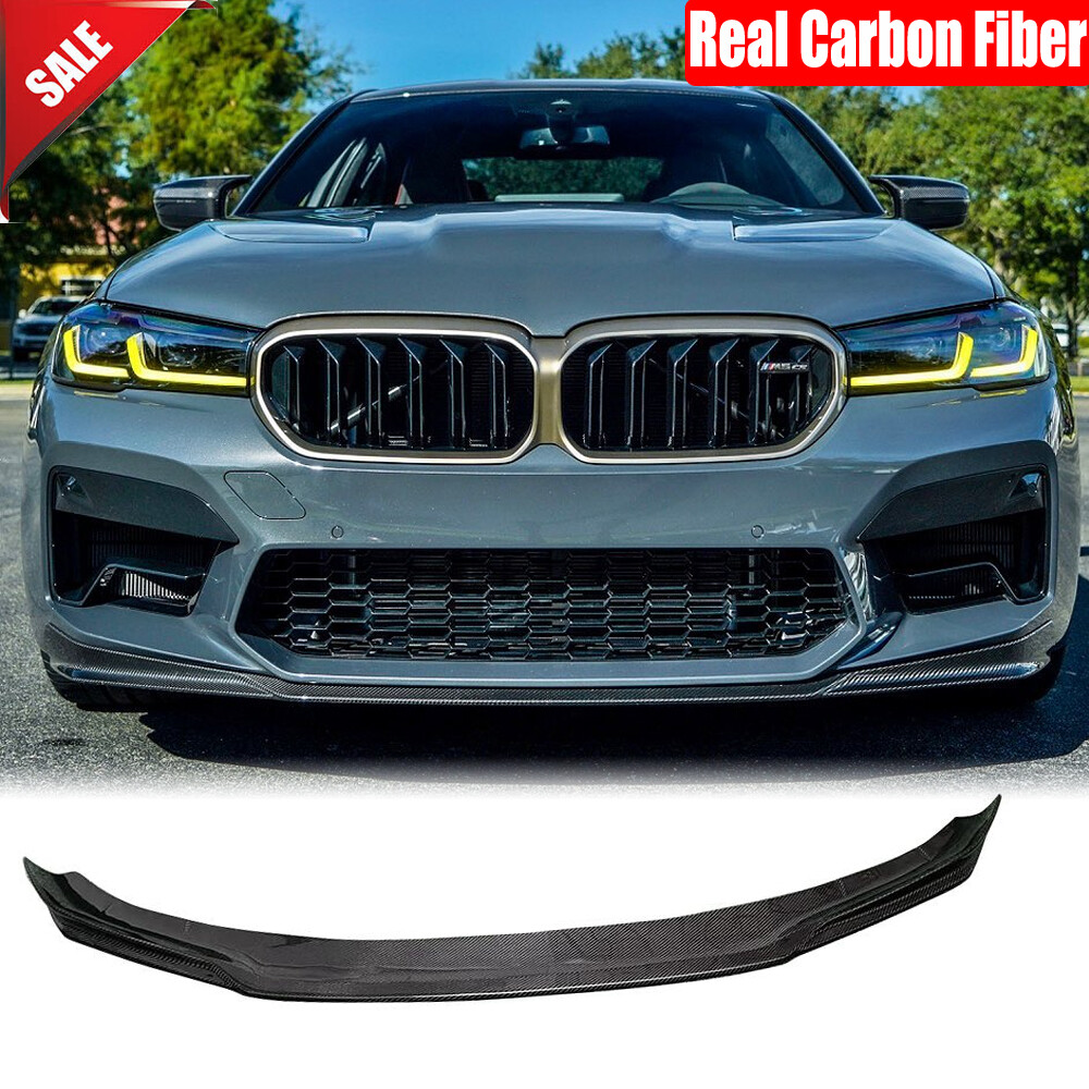 For BMW 5 Series F90 M5 Sedan LCI 2021-2024 Real Carbon Front