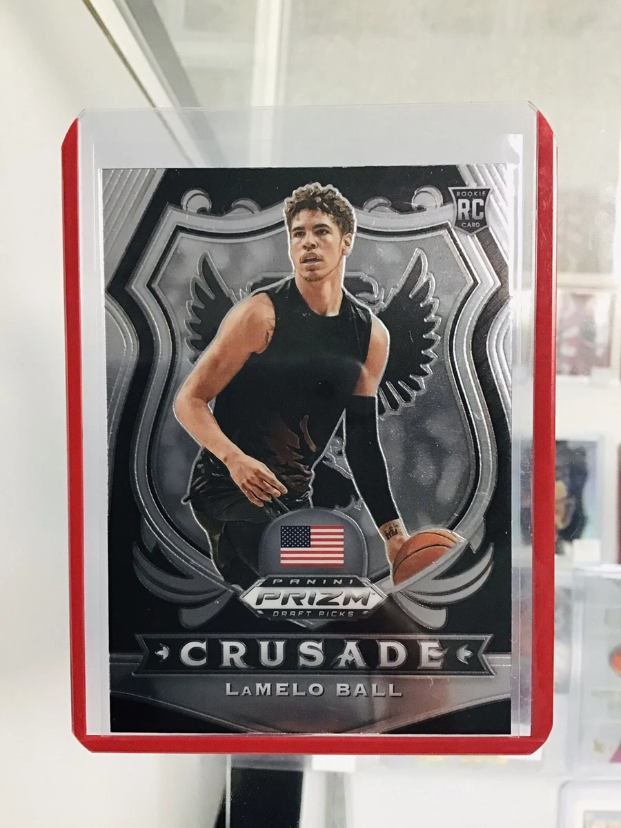 LAMELO BALL PRIZM ROOKIE CARD JERSEY #1 CHARLOTTE HORNETS 2020 Prizm D – Crusade Sports Cards
