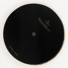 Vintage Jaeger-LeCoultre 23.3 mm Onyx Wristwatch Dial, Fits Cal. 8381 Movement
